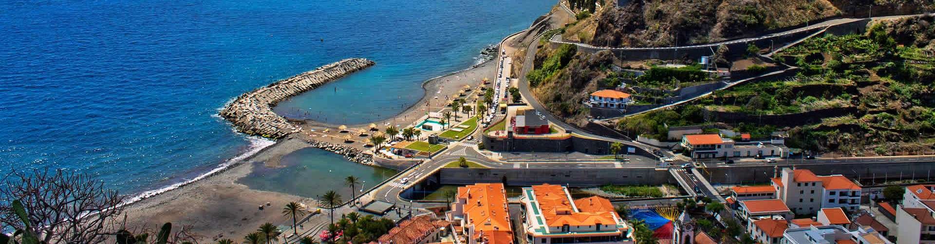 Ribeira Brava Beach in Madeira Island