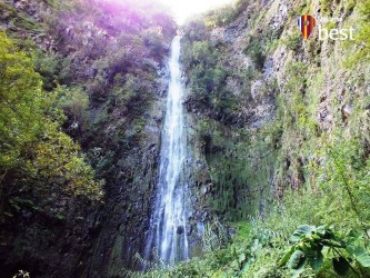Agua D'Alto Waterfall in Faial, Santana, Madeira