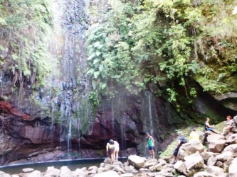 PR6 25 Fountains Risco Levada Walk in Madeira Island