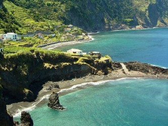 Laje Beach in Seixal, Madeira