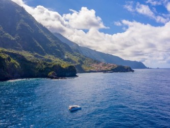 South Coast of Madeira in Solar Catamaran Trip